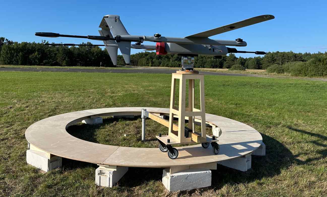 Platforma badawcza VTOL — widok z góry