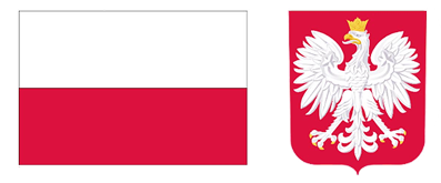 Flaga i godło Rzeczypospolitej Polskiej